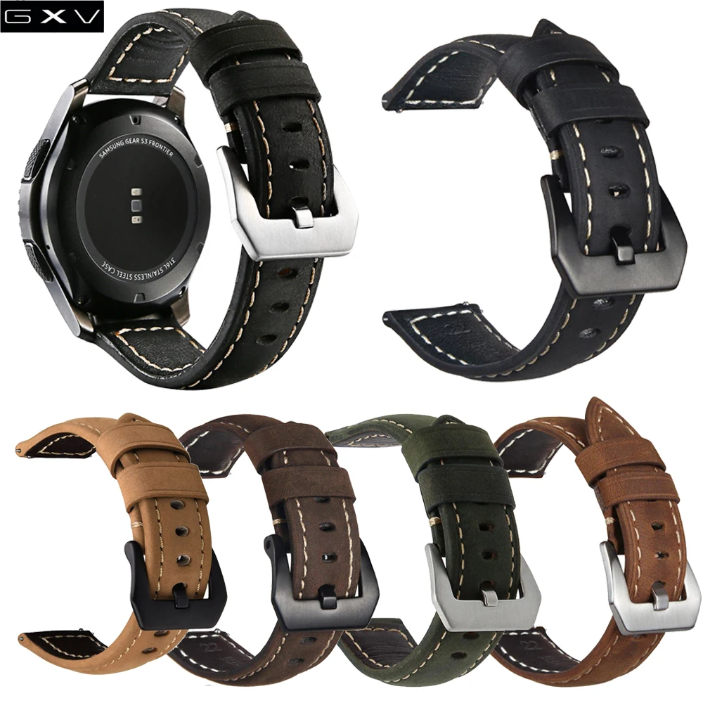Сменный ремешок GXV из мягкой кожи для Samsung Galaxy Gear S3 Classic смарт часов Frontier с ремешком