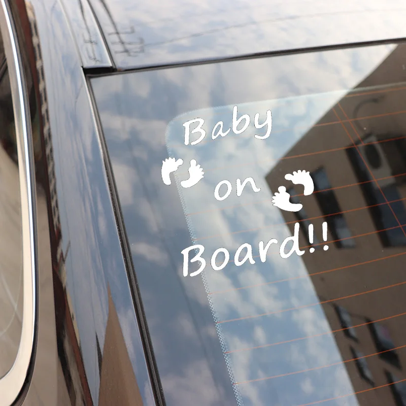 

YJZT 15.4X16.2CM Baby On Board Window Vinyl Decals Trunk Bumper Decoration Car Sticker Accessories C25-0097