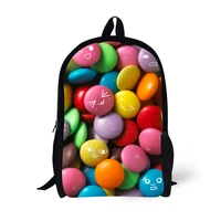 color candy printing backpack children school bags for teenager girls backpacks laptop backpack 17 inch rugzak