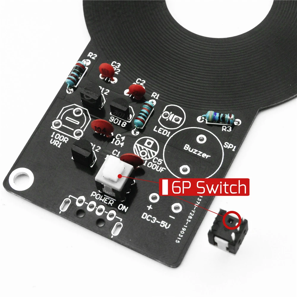 DIY Kit детектор металла Комплект Электронный комплект DC 3 V-5 V 60 мм Бесконтактный Сенсор модуль DIY электронные детали детектор металла