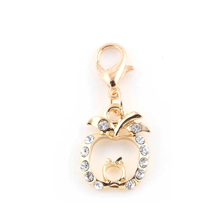 Подвеска в виде яблока с кристаллами фруктами 20 шт./лот|dangle charms|charm charmjewelry making charms |