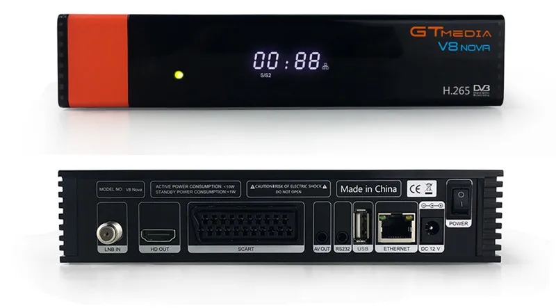Satellite TV Receiver Freesat V8 Nova with 1 Year Europe Cline for Spain Germany HD GTmedia H.265 DVB-S2 Decoder Built in Wifi