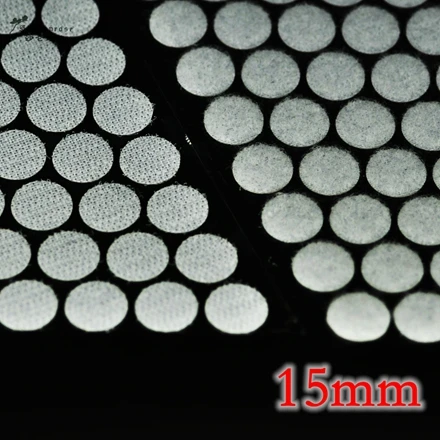 15mm White 50 пар волшебных нейлоновых наклеек, двухсторонние клейкие крючки, петли, диски, круглые крепежные ленты, Швейные аксессуары для рукоделия - Цвет: 15mm White