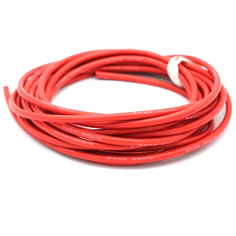 1 м AWG 8 10 12 14 16 18 20 22 гибкий силиконовый Твердый электронный провод луженая медная