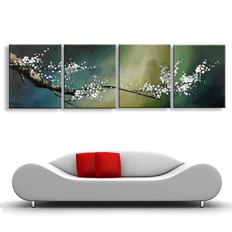 

handmade oil painting on canvas modern 100% Best Art Flower oil painting original directly fromartist FL4-055