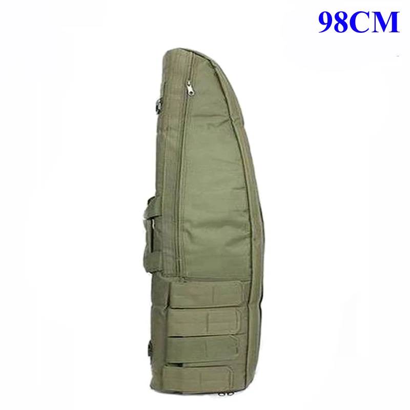 98cm Green Тактическая Сумка для оружия Военная армейская сумка для переноски Наплечная Сумка снайперская винтовка для страйкбола чехол для ружья охотничья Пейнтбольная Защитная сумка для стрельбы - Цвет: 98cm Green