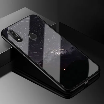 Чехол для zte blade V10, Модный чехол из закаленного стекла+ чехол с мягкими краями для zte blade V10 V1000, стеклянный жесткий чехол s V 10, оболочка funda - Цвет: A4