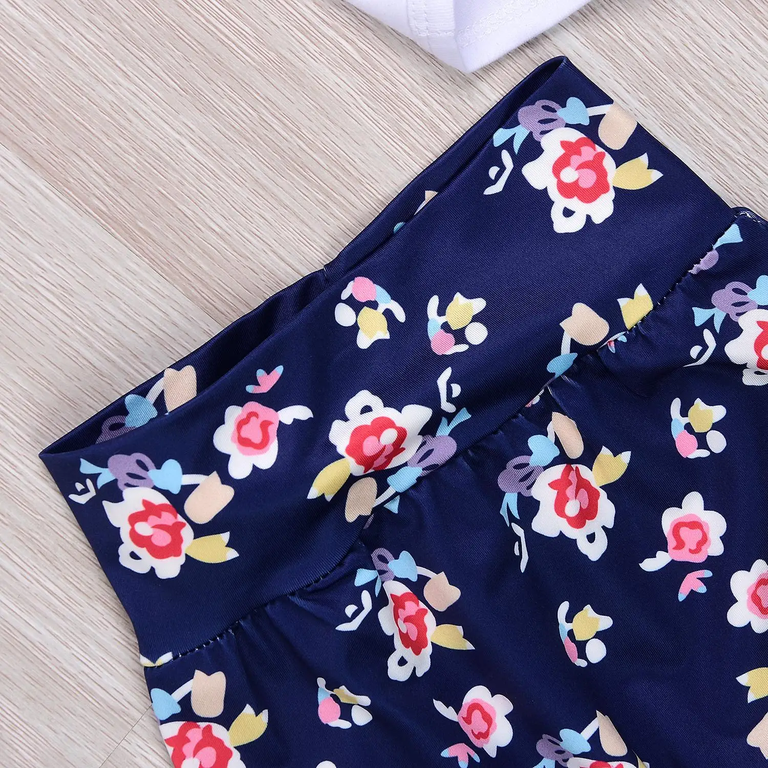 

OpenBeauty Newborn Girl Bady Cute White Cotton Bodysuit Embroidery Pants+Headband Outfit Sets High Quality for 3-24 Months Baby