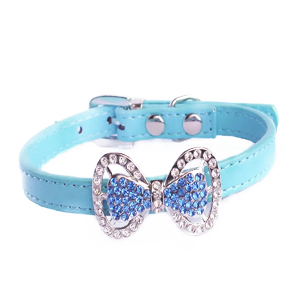 Симпатичный бант искусственная кожа для собак и кошек маленький размер