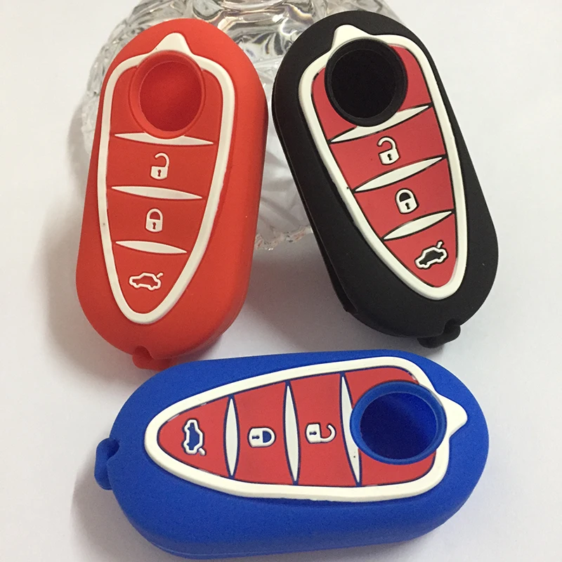 car accessories Silicone Car key cover Case For Alfa Romeo Mito Giulietta 159 GTA remote stickerl Fob case | Автомобили и