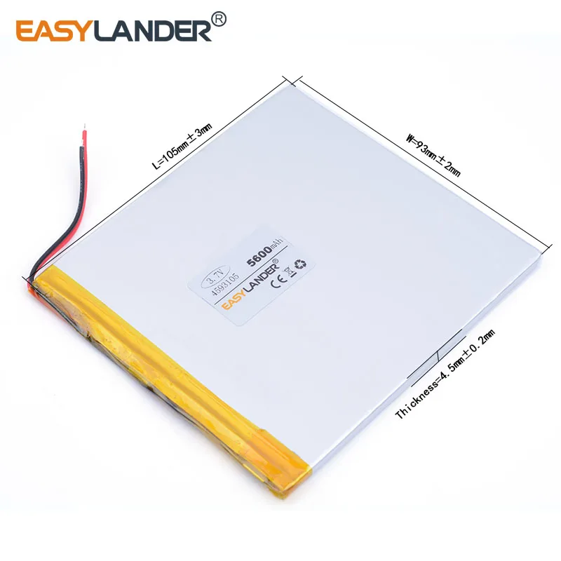 3 шт./лот 5600 мАч 4593105 7 В литий-ионный полимерный аккумулятор оригинальный L G SmartQ T20