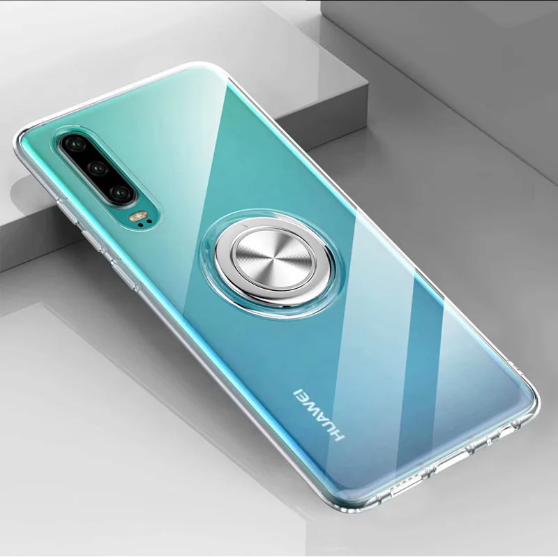 Чехол для Huawei P30 роскошный Прозрачный мягкий силиконовый чехол защитный с