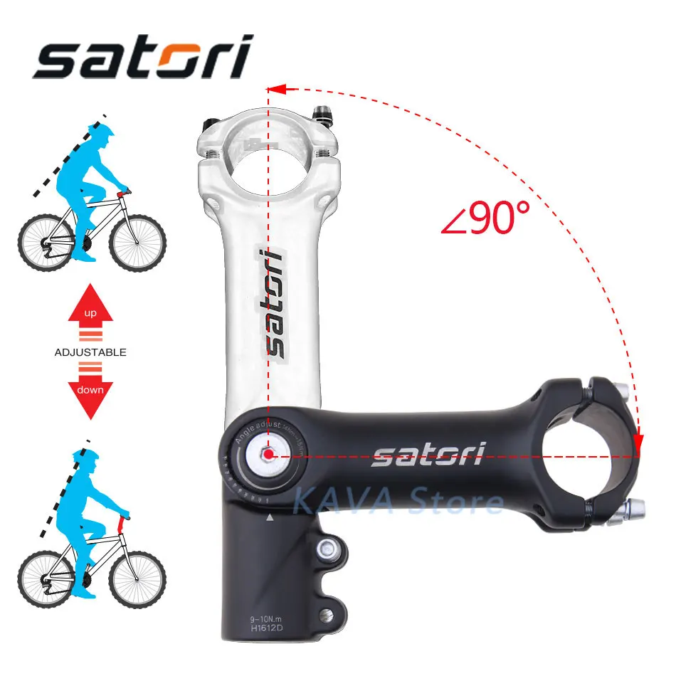 SATORI UP2, регулируемый, увеличивающий рост, для руля велосипеда, стояк, 31,8 мм, для горного велосипеда, стебель из алюминиевого сплава, запчасти для велосипеда, велосипедный, MTB, стержень