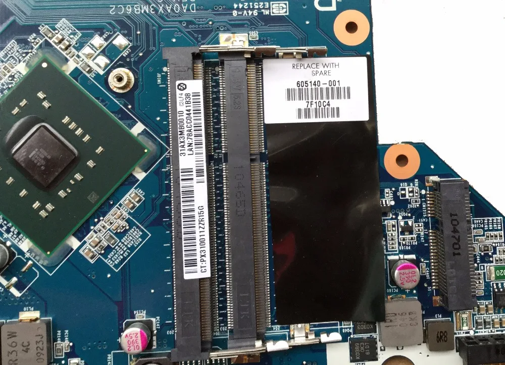 Для hp COMPAQ G42 G62 CQ42 CQ56 G56 CQ62 CQ64 Intel 478 Материнская плата ноутбука 605140-001 аккумулятор большой емкости DA0AX3MB6C1