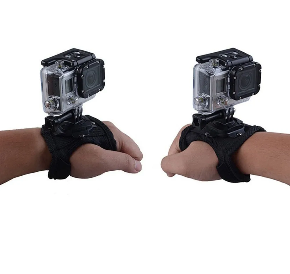 Sports camera accessories 360 degree gloves Tripod Mount Adapter for Gopro palm with rotation wrist hero 5/4/3 | Электроника