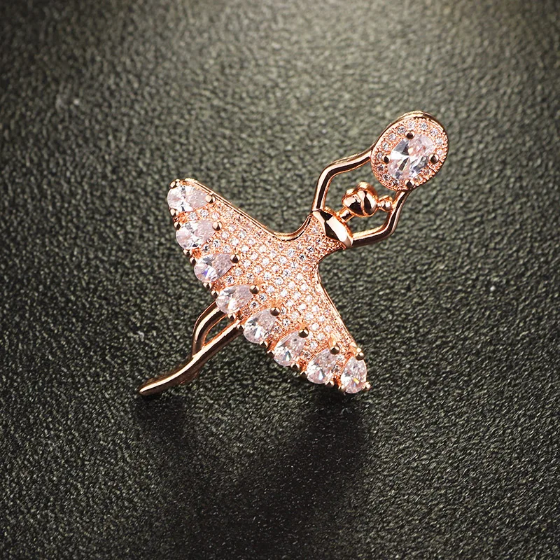 Ювелирные изделия FARLENA изящная брошь балерины для женщин булавки платьев шарфов
