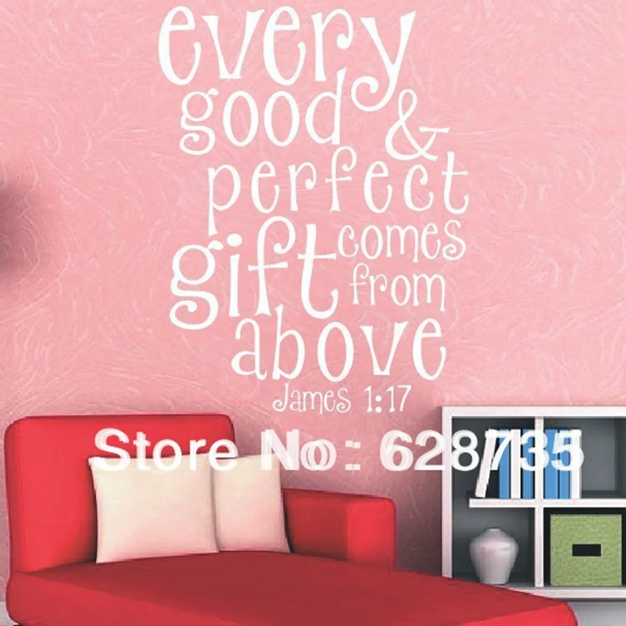 Стихи из Библии настенные наклейки каждый хороший и идеальный подарок