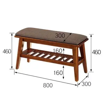 walnut Луи Мода Американский изменить скамейке шкаф для обуви Европейский твердой древесины вход магазин творческий стул хранения может сидеть изменить - Цвет: walnut