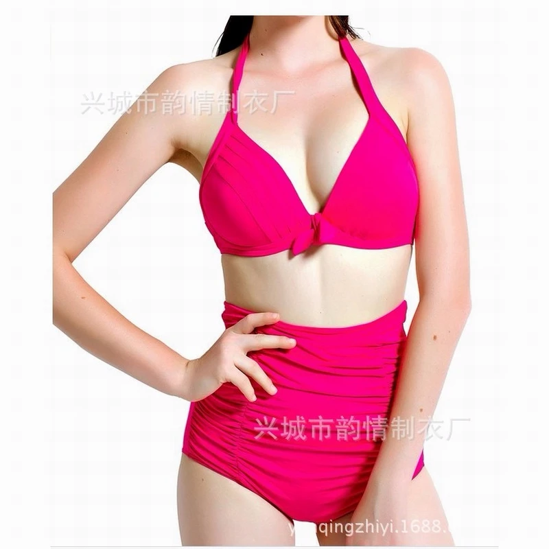 New Design Quick Dry Wearable Bikini Mature Ladies Bathing Suit Swimsuit Swimwear Elastic Lycar Contact if Size No More No. 3007 | Женская