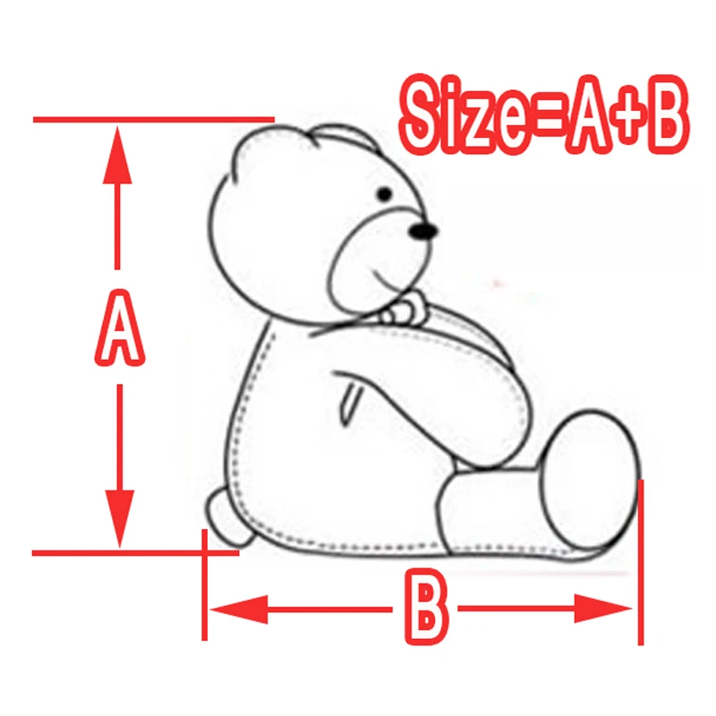Мягкий большой плюшевый мишка чучела плюшевая игрушка с лентой 120 см до 180 большие