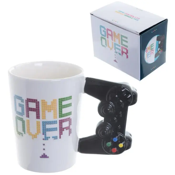 1 шт. кружка Game Over Coffee 3D игровой контроллер ручка Офисная кофейная керамическая