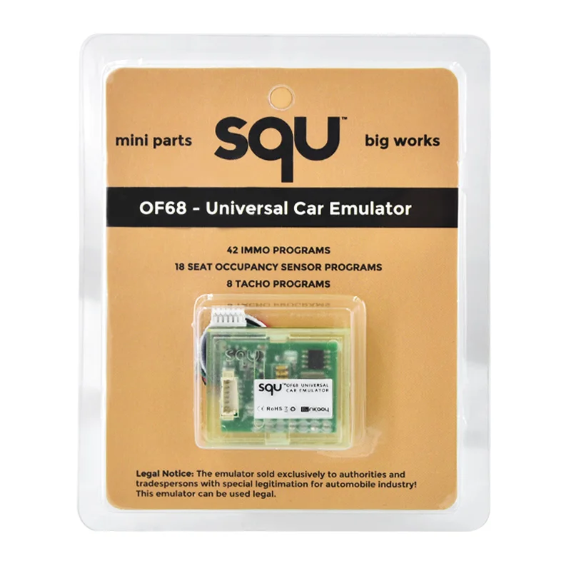 

Car Emulator SQU OF68 Support IMMO Seat accupancy sensor Diagnostic Tool
