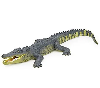 saltwater crocodile Оригинальные японские настоящие дикие животные рептилий черепахи туатара морские игуаны Хамелеон Komodo Дракон Коллекционные фигурки - Цвет: saltwater crocodile