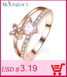 MOONROCY, серебряные кольца с кубическим цирконием и кристаллами, обручальные кольца для женщин, 5 карат, аксессуары для невесты, ювелирные изделия, Прямая поставка, кольца