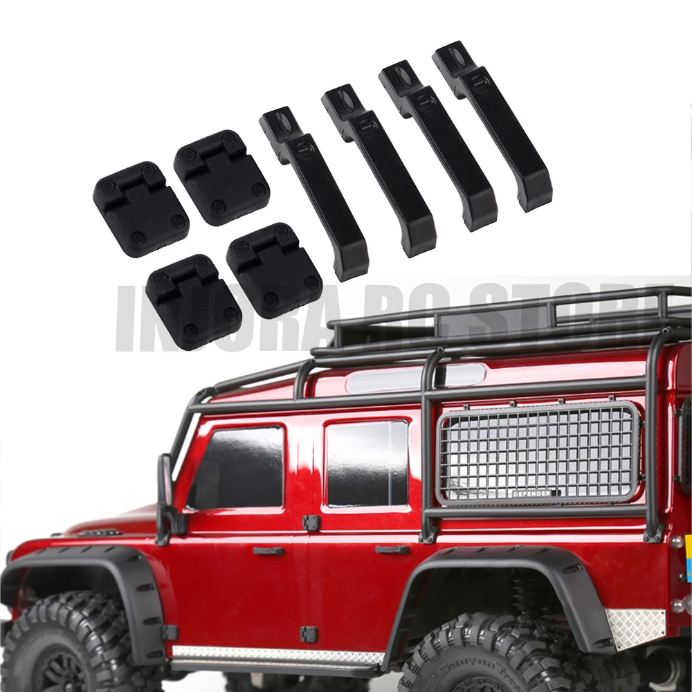 TRX4 черные пластиковые дверные петли для автомобиля и дверных ручек 1/10 весы RC Crawler