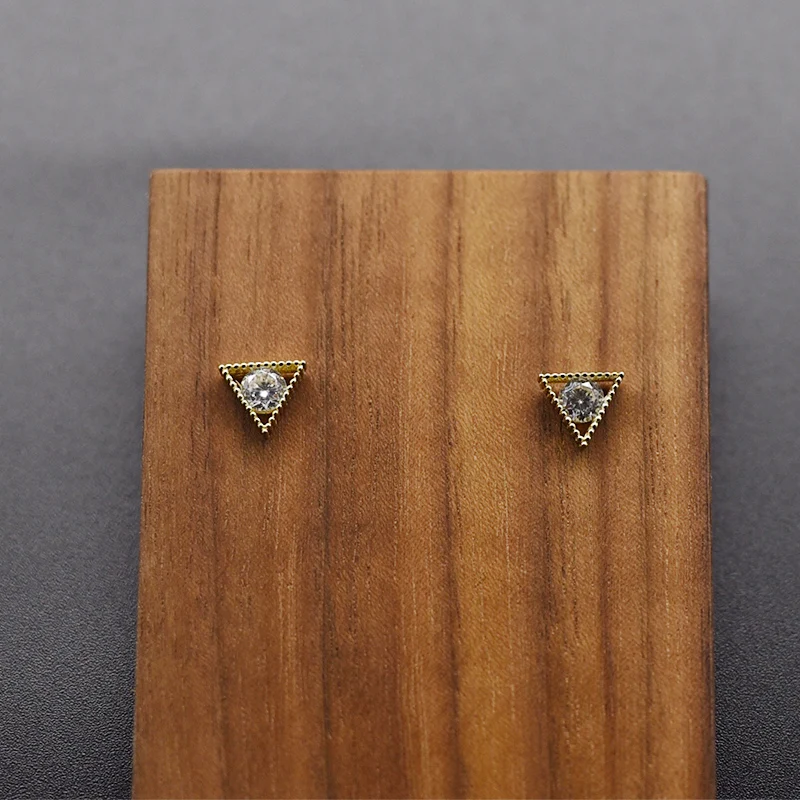 Seanlov циркониевые треугольные серьги для женщин Изящные Ювелирные изделия