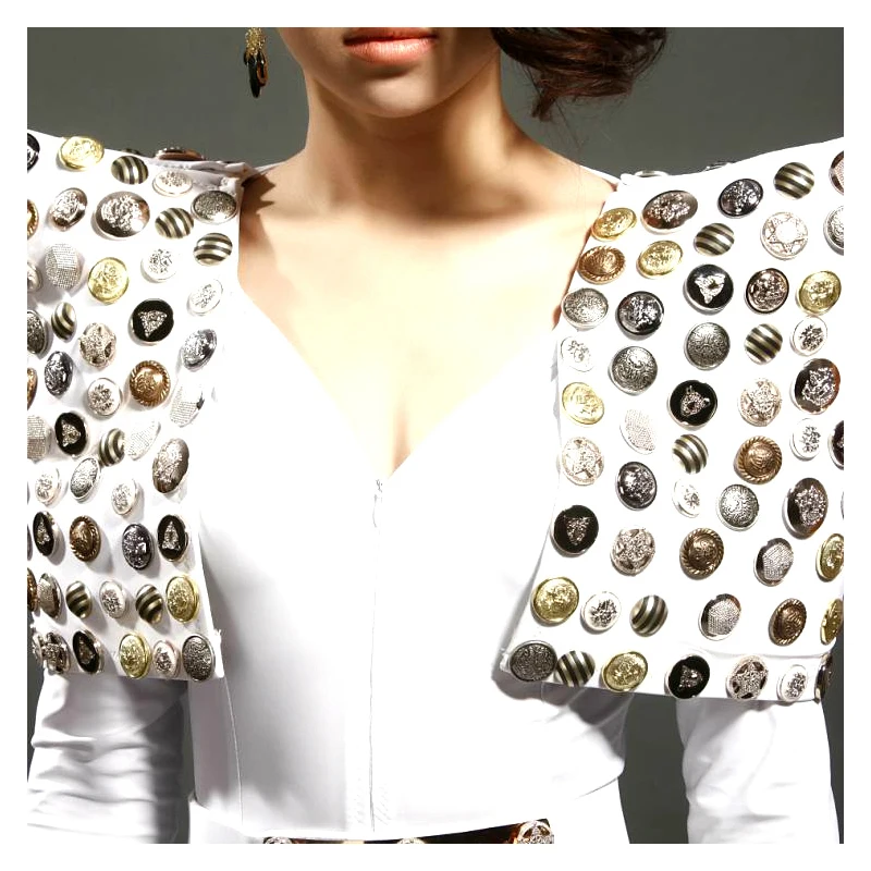 Новинка 2017 певица костюм бар DJ Ds сексуальный белый комбинезон выступления одежды