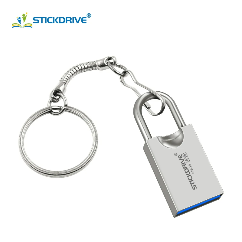 Серебристый Металлический супер мини флеш-накопитель usb 3,0 высокоскоростной 4 ГБ 8 ГБ 16 ГБ 32 ГБ 64 ГБ 128 ГБ usb3.0 флеш-накопитель usb флешка брелок - Цвет: Серебристый