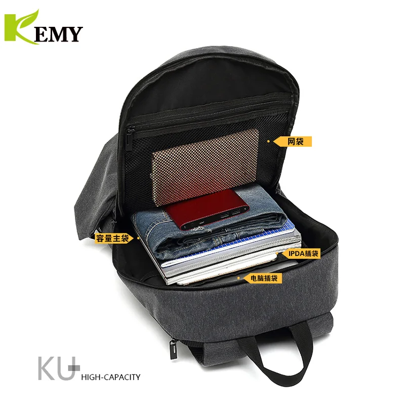 KEMY, Новинка 15,6 дюймов, рюкзак для ноутбука для мужчин, компьютерный рюкзак, мужские крутые рюкзаки, модная сумка для отдыха и путешествий, анти вор