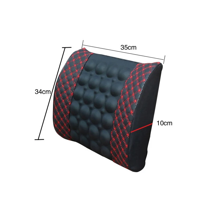 Car Seat Lumbar Support With DC 12V Charger Massage Vibration Waist Cushion Back Brace Pillow Accessories | Автомобили и