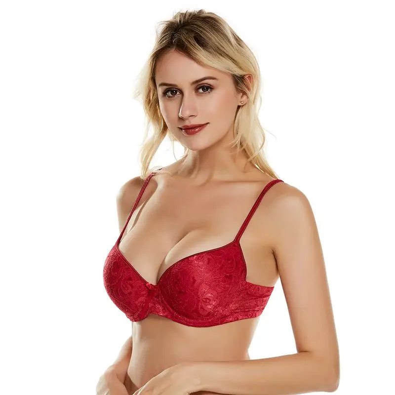 Beauwear тюльпан кружевной бюстгальтер с эффектом «пуш-ап» флирт Деми спортивный бюстгальтер для девочек переходного возраста от Для женщин Размеры 34B 36B 38B 38C 40B 42C 44B 44C 46B 46C 48B 48C 50B 50C