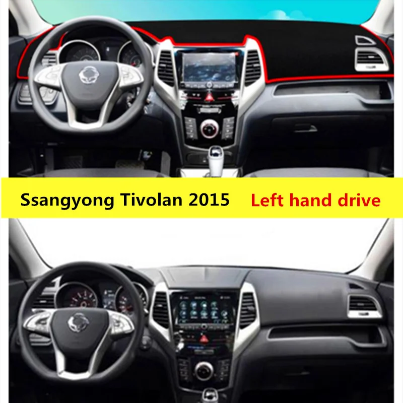 TAIJS левый руль приборной панели автомобиля защитный чехол для Ssangyong Tivolan модный