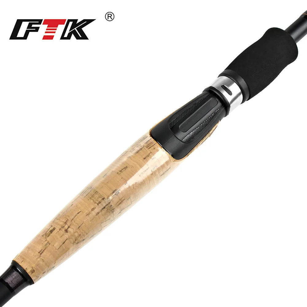 ФТК спиннинг Рыбалка Rod 80% углерода Surper трудно полюс 2 секции приманки