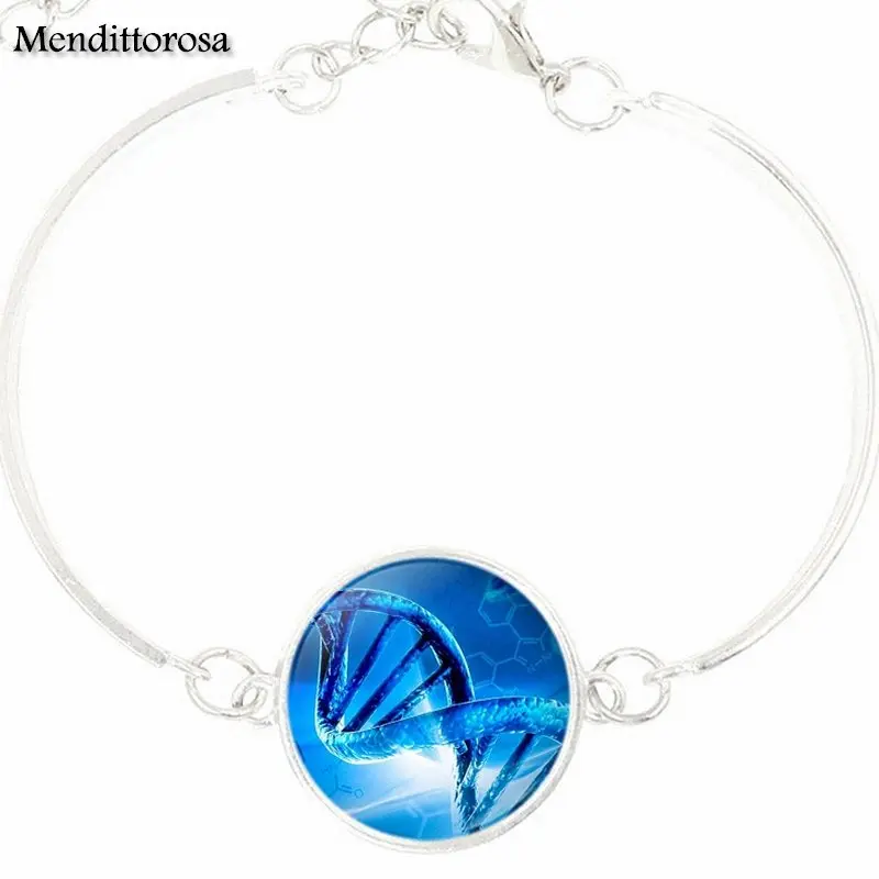 DNA For Schoolgirl Maxi Necklace Fashion Multi Designs Glass Cabochon Ball Chain Bracelet Bangle Jewelry Gifts | Украшения и