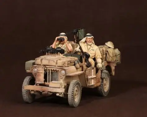 Новая сборная 1/35 Северная Африка команда (2 фигурки) не имеет автомобиля набор