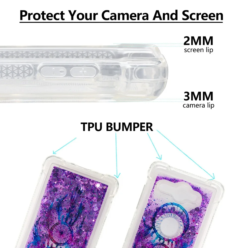 3D жидкий силиконовый чехол для Coque Sony Xperia XZ2 Compact/Sony XA1 XA2 L2 XZ1 Compact XZ Premium G8141 Funda Etui |