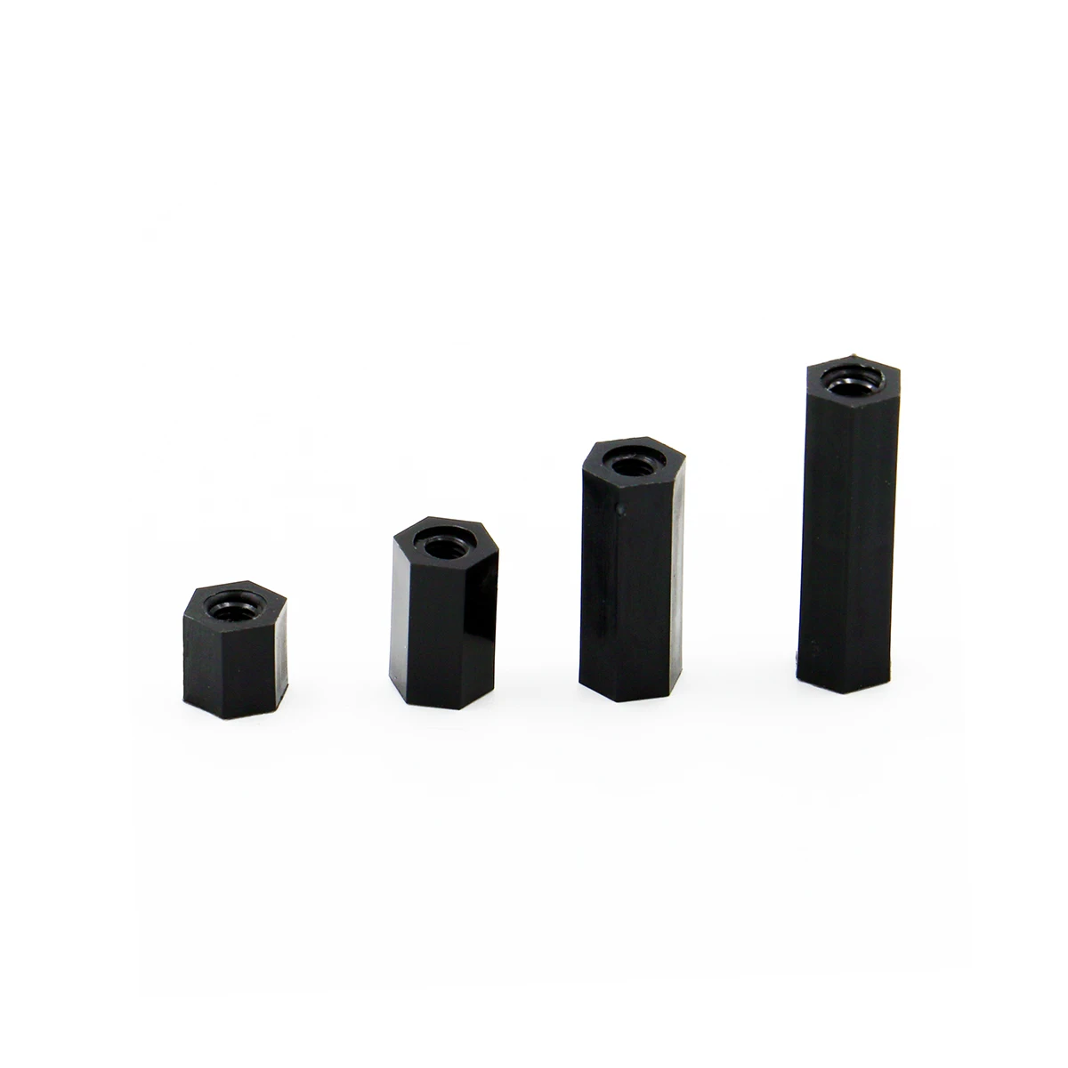 Черный нейлон M3 серии шестигранные болты гайка шайба Шестигранная 260 шт в одной