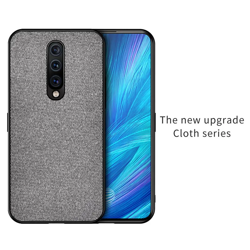 Gray Для Oneplus 7 Pro Чехол тканевый силиконовый мягкий защитный чехол для OnePlus 7T чехол One Plus 7T Pro 6T 6 чехол для телефона чехол s - Цвет: Gray