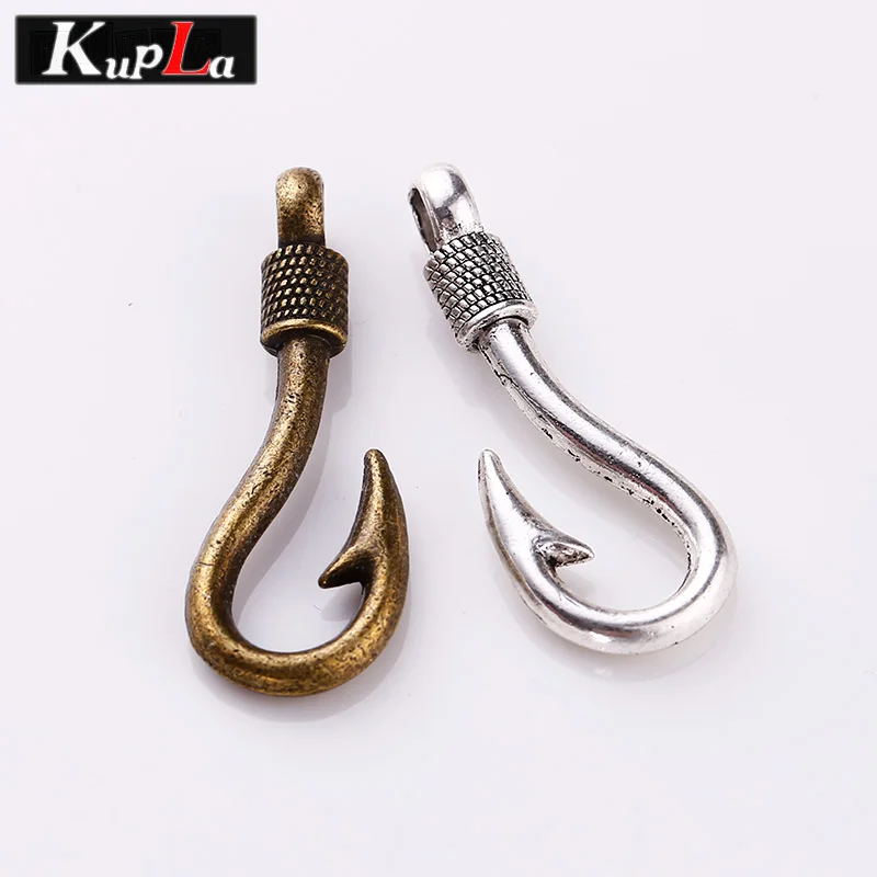 Винтажные металлические подвески для рыболовных крючков Diy ювелирные изделия