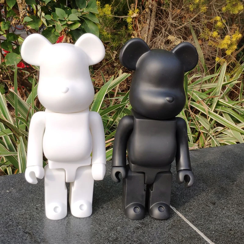 11 дюймов, 400% Bearbrick Bear@ brick, фигурки, блоки, медведь, ПВХ, модель, фигурки, сделай сам, краски, куклы, детские игрушки, детские подарки на день рождения