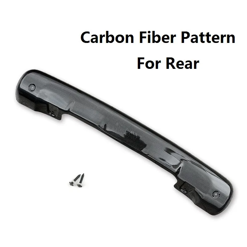 Carbon Rear Матовый/Хромированный передний задний бампер автомобиля защитная накладка для Mini Cooper New Countryman F60 внешний стиль - Цвет: Carbon Rear
