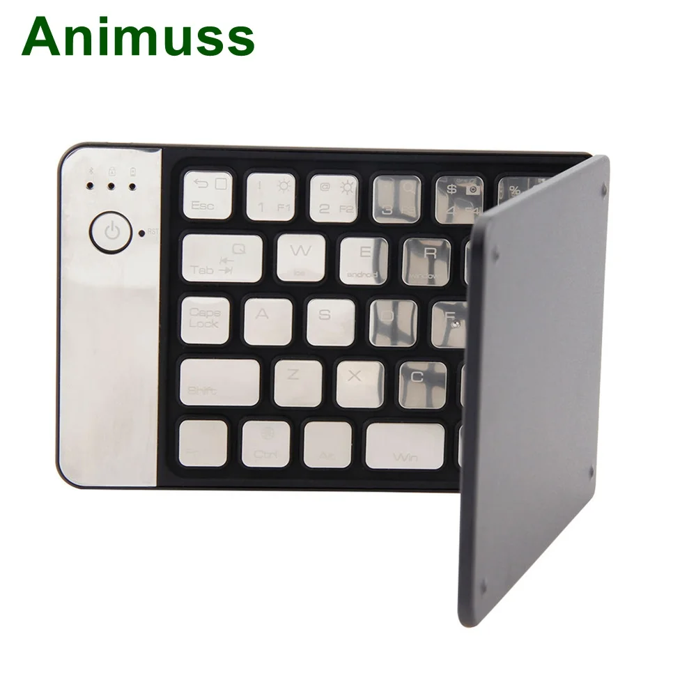 Animuss Bluetooth клавиатура для iPad IOS/Android/Windows планшет беспроводная алюминиевая