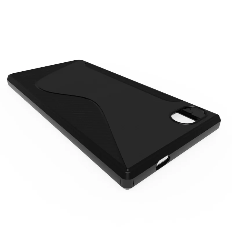 Черный прозрачный противоударный Противоскользящий гелевый Чехол из ТПУ для