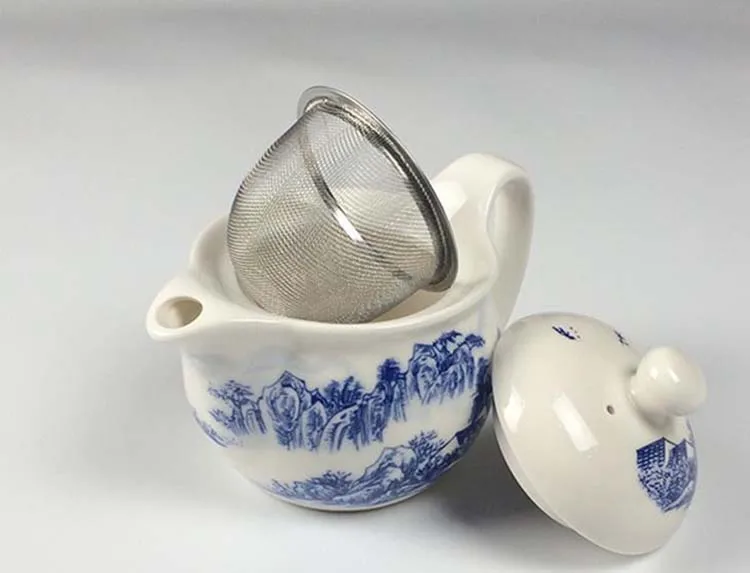 Керамический дорожный и офисный чайный набор LANHUIYA двойной горшок с ремнем