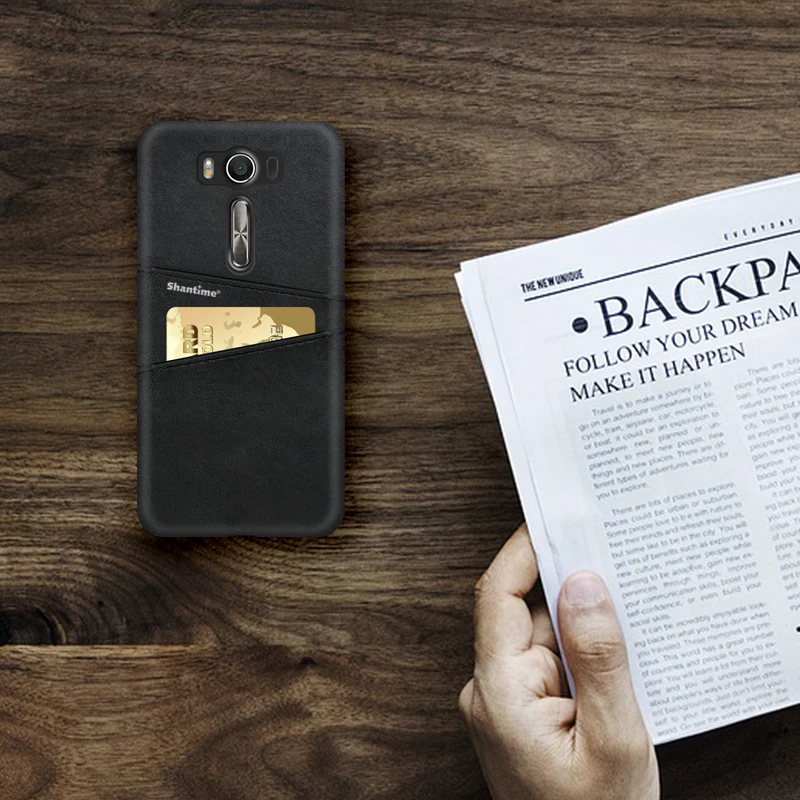 Роскошные Винтаж кожа задняя крышка для Asus Zenfone 3 ZE520KL чехол телефона ZE552KL слот