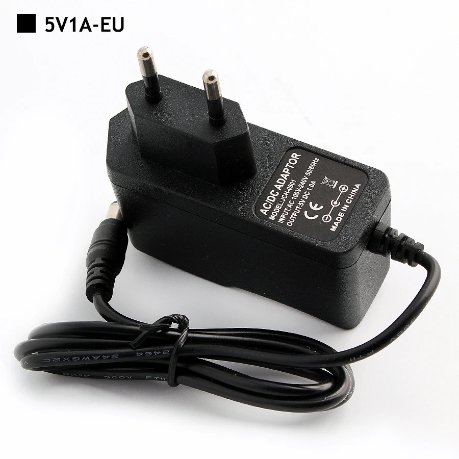 блок питания адаптер ЕС Plug Адаптеры 5 В 1A конвертер трансформатор Питание